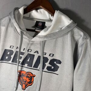 NFL Chicago Bears Mens Team Apparel Combine‎ Authentic Hoodie Gray Size M